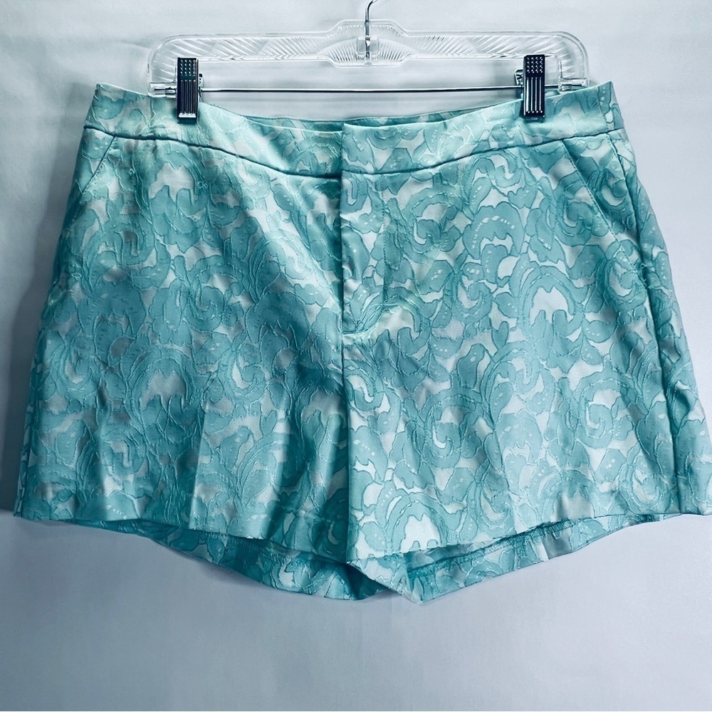 Floral Paisley Spring  Flat front Shorts 10